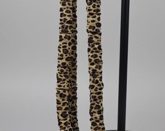 Cheetah Scrunchie Lanyard/Breakaway Lanyard Badge Holder