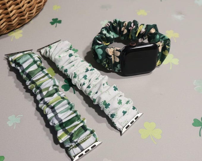 St. Patrick's Scrunchie Apple Watchband 42/44 mm