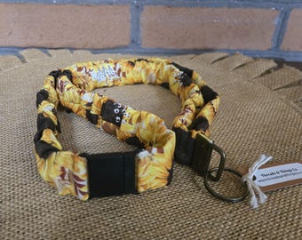 Sunflower/Fall Breakaway Scrunchie Lanyard/Badge Holder