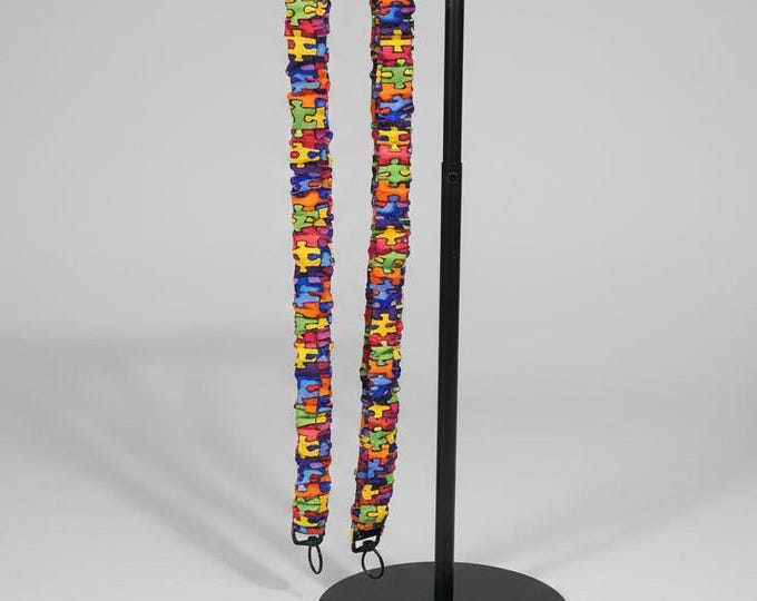 Autism Awareness Scrunchie Lanyard