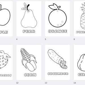 Fruits & Vegetables Flashcards: Montessori Homeschool Printable (PDF ...