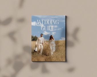 de Guide client pour la photographie de mariage | Guide de mariage modifiable pour photographes | Paquet de bienvenue mariage