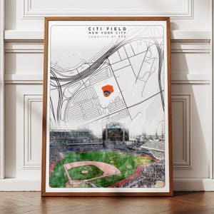 Citi Field Poster: New York Mets Stadium Art (Digital Download)