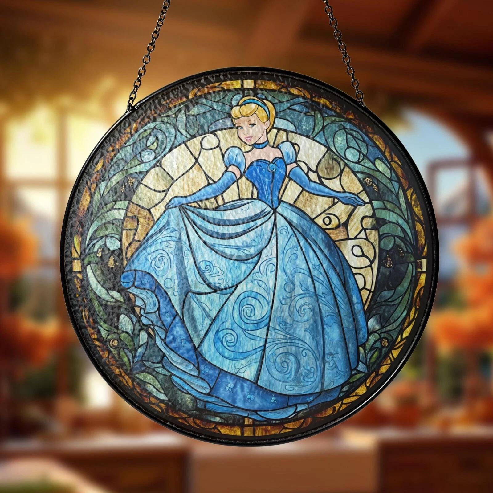 Cinderella Castle Stained Glass - Etsy