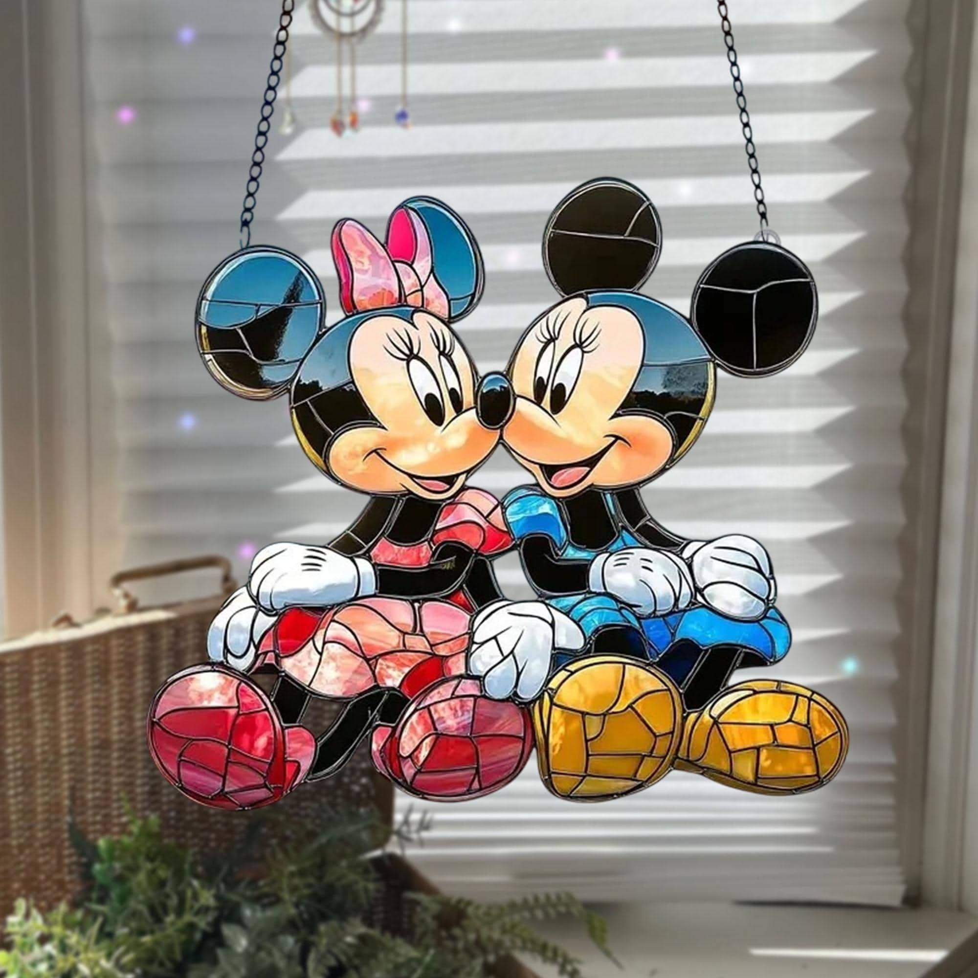Mickey Mouse Window Suncatcher Ornament - Etsy