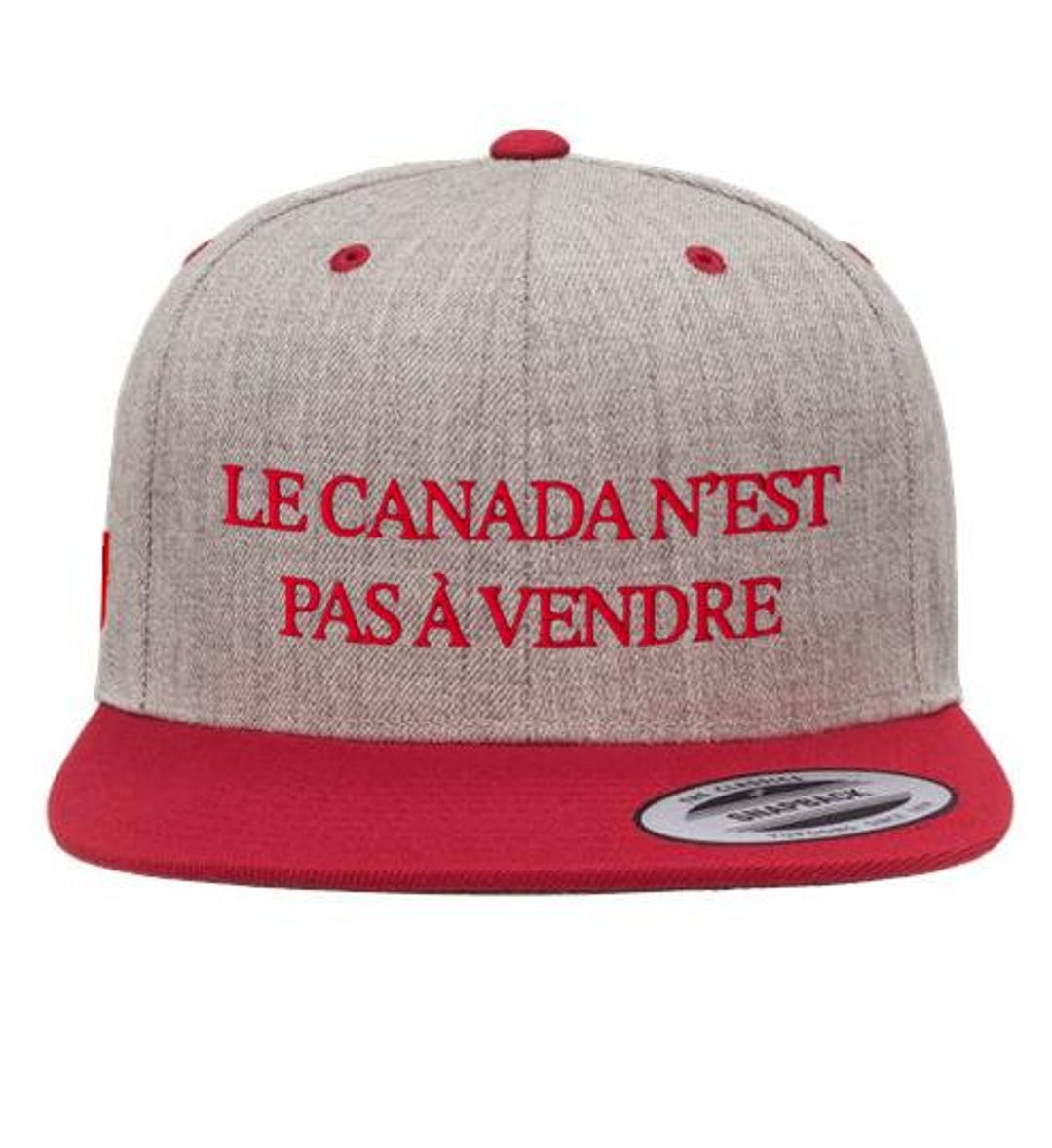 Le Canada Nest Pas À Vendre Flat Bill Cap Canadian Statement Cap 
