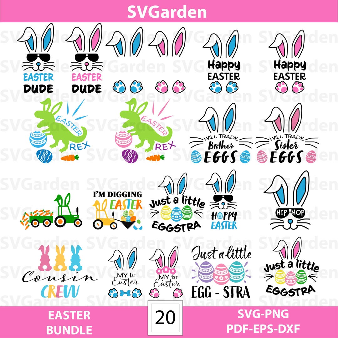 Easter Day SVG PNG Bundle - Easter Bunny Svg - Easter Shirt Designs ...