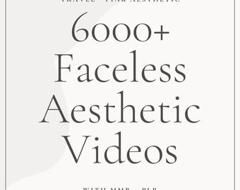 6000+ Aesthetic Faceless Video Reels + Story MRR & PLR resell | Affiliate Marketing, Email, Social Media mrr DFY Instagram Templates Digital