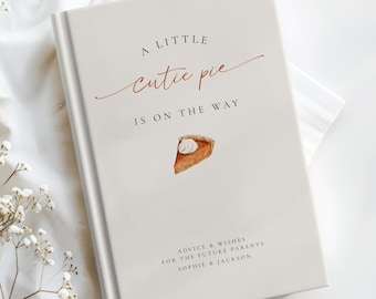 Little Cutie Pie Baby Shower Guest Book, Fall Cutie Pie Baby Shower Decor, Autumn Baby Shower Book, Gender Neutral Cutie Baby Shower Gift