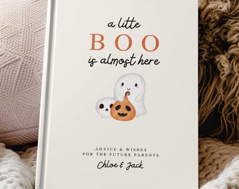 A Little Boo Is Almost Due Guest Book Fall Halloween Baby Shower Journal Autumn Baby Shower Gift Keepsake A Little Boo Baby Shower Decor