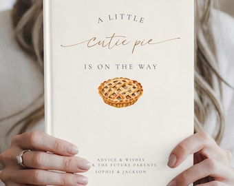 Little Cutie Pie Baby Shower Guest Book, Fall Cutie Pie Baby Shower Decor, Autumn Baby Shower Book, Gender Neutral Cutie Baby Shower Gift