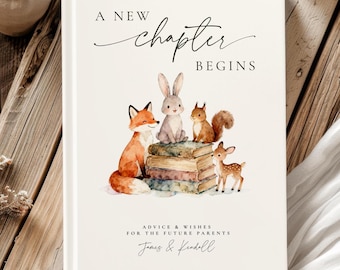 Woodland Baby Shower Guest Book: Gender Neutral Keepsake Journal