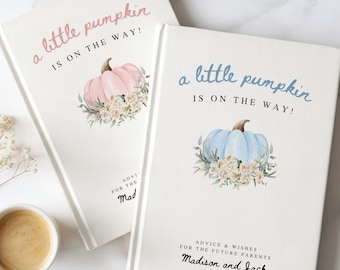 A Little Pumpkin Baby Shower Guest Book Fall Pumpkin Baby Shower Journal Autumn Baby Shower Gift Keepsake Pumpkin Baby Shower Decor