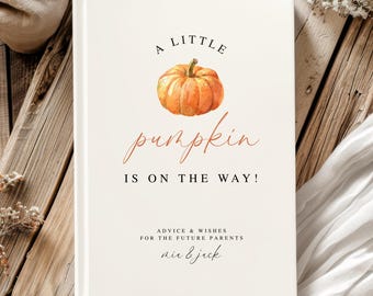 A Little Pumpkin Baby Shower Guest Book Fall Pumpkin Baby Shower Journal Autumn Baby Shower Gift Keepsake Pumpkin Baby Shower Decor