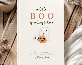A Little Boo Is Almost Due Guest Book Fall Halloween Baby Shower Journal Autumn Baby Shower Gift Keepsake A Little Boo Baby Shower Decor