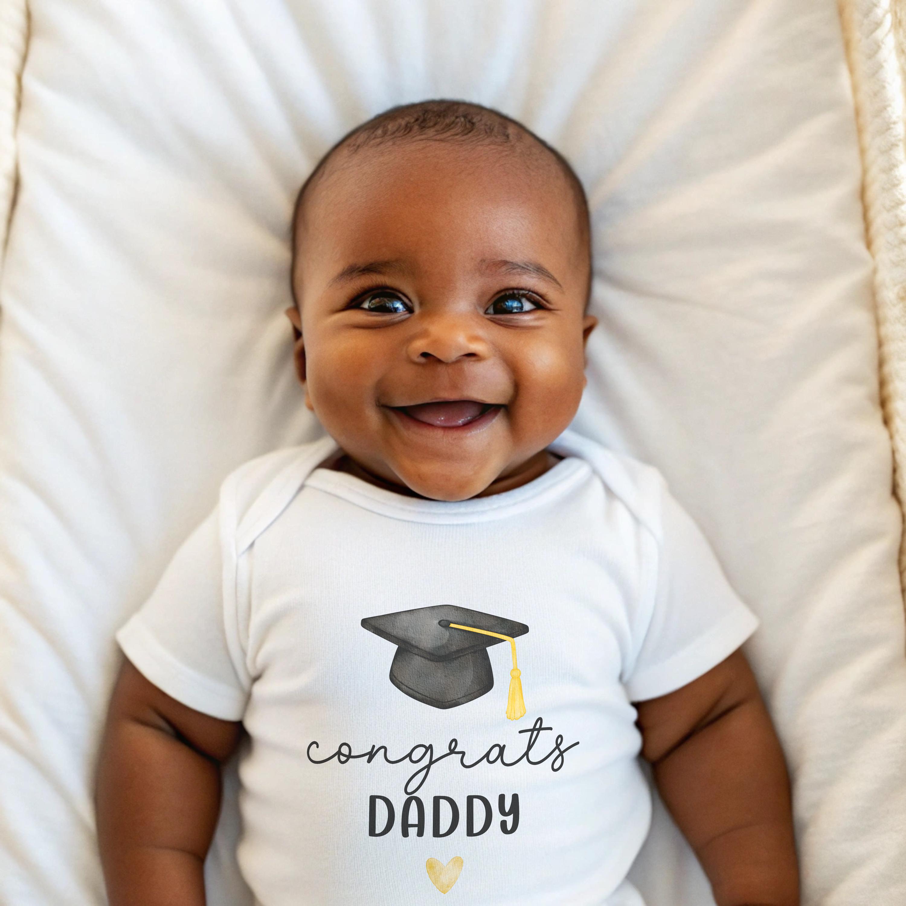 Congrats Daddy Graduation Bodysuit Personalized Graduation Gift From ...