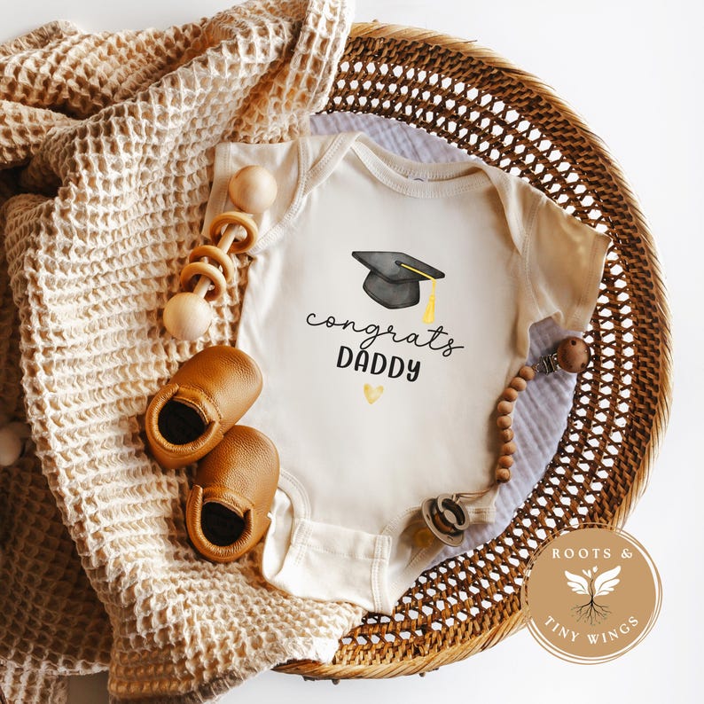 Congrats Daddy Graduation Bodysuit Personalized Graduation Gift From ...