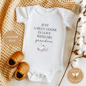 Custom Silly Goose In Love Baby Bodysuit Silly Goose Toddler Shirt Sillygoose Lovers Gift Personal Baby Showergift New Baby Gift Outfit