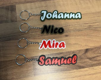 Name tag | Keychain | Personalizable | 3D printing | Pendant | Desired name