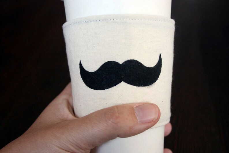 Moustache Cup Cozy Etsy