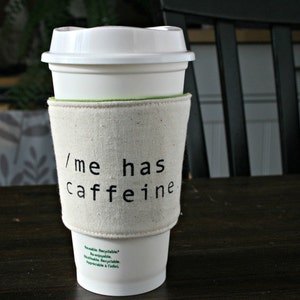 me has caffeine cup cozy image 1