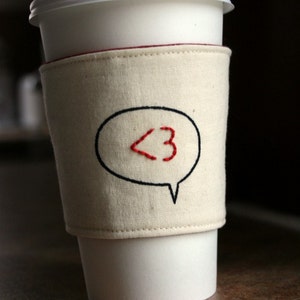 I heart you cup cozy image 3