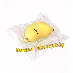 Squishy Taba Banana Kawaii da regalare - Giocattolo antistress confezionato singolarmente