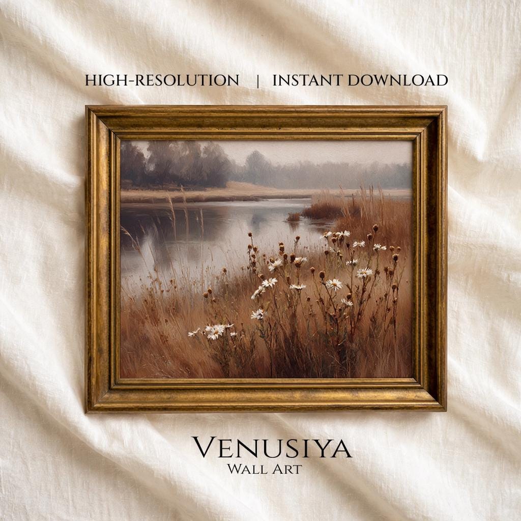 Printable Country Landscape Painting