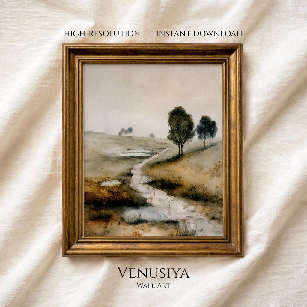 Vintage Landscape Printable Wall Art