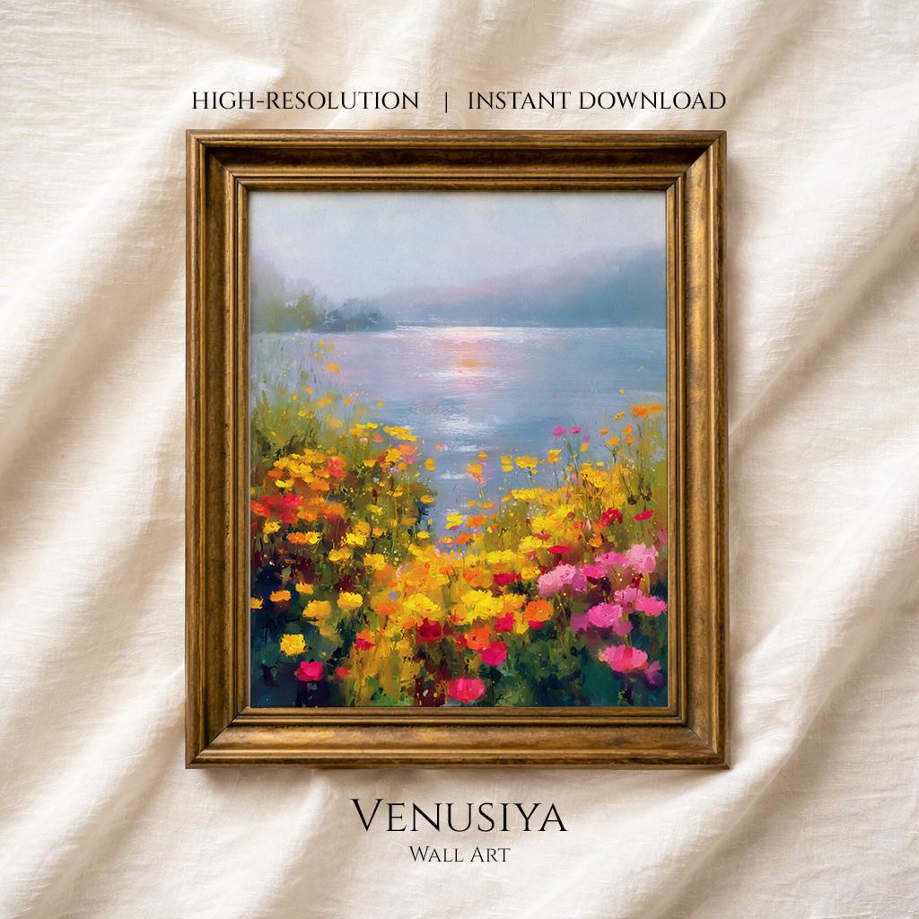 Vintage Wildflower Field Printable Art