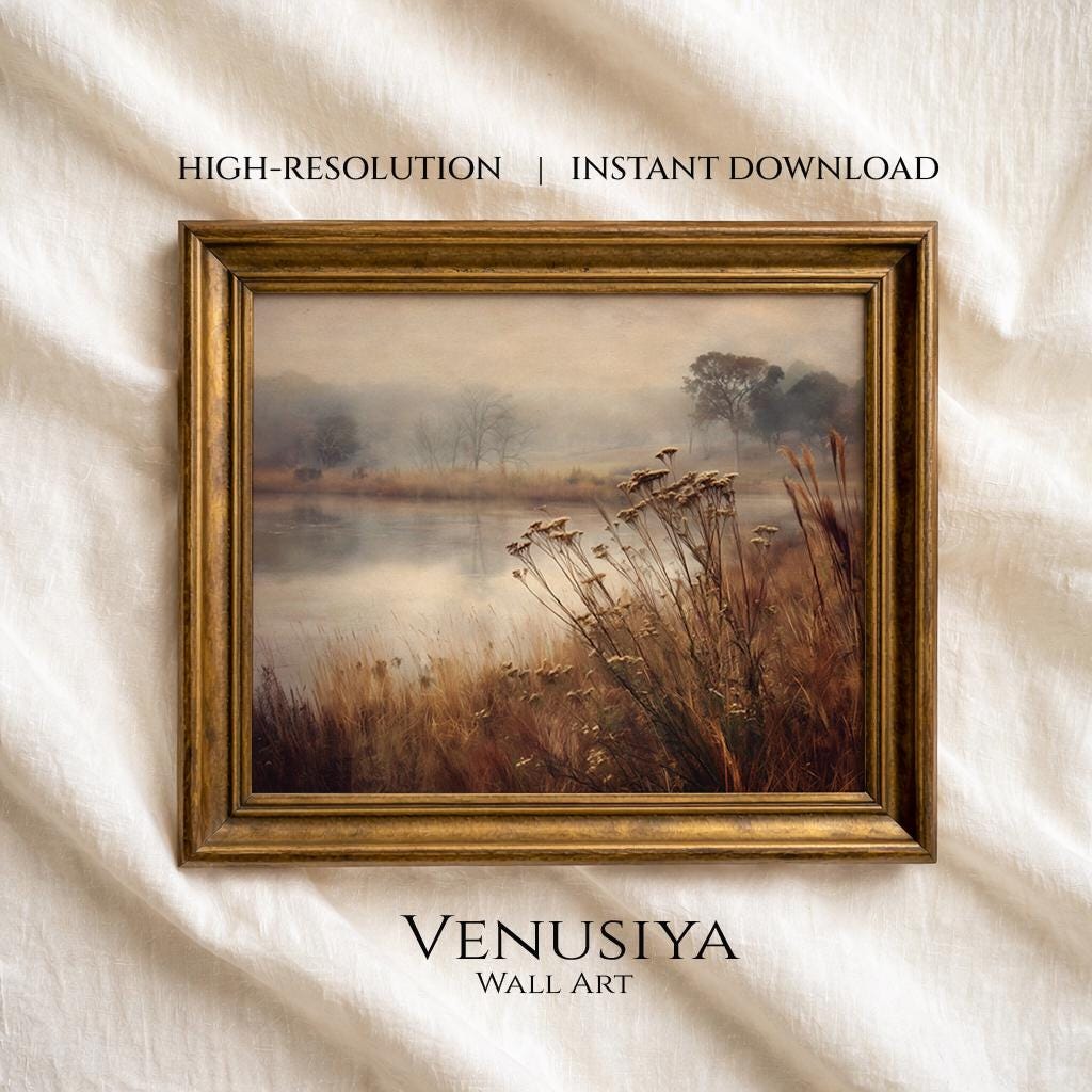 Vintage Coastal Wildflower Print