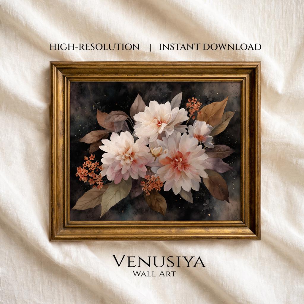 Printable Flower Painting Wall Decor