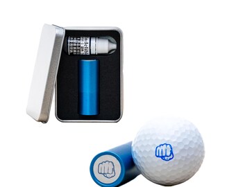 Golf Ball Stamp | Waterproof Aluminum Golf Ball Stamper Refillable Ink | Custom Golf Ball Stamp Marker | Golf Ball Stamps Gifts for Golfers