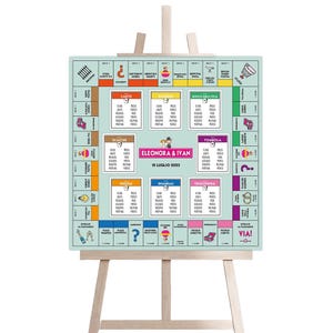 Customizable Monopoly Theme Wedding Tableau Find Your Place