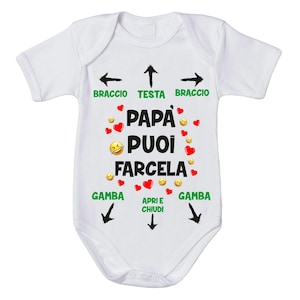 Baby girl bodysuit in cotton personalized dad you can do it gift idea