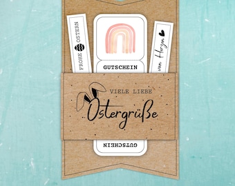 Voucher Cover Easter Easter Greetings Print Template