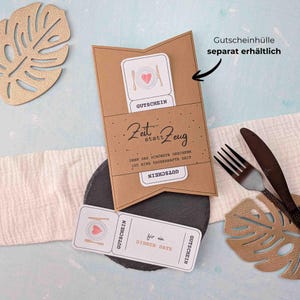 Dinner Date Gutschein Druckvorlage