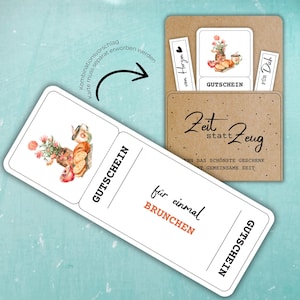 Afdruksjabloon voor brunchvoucher