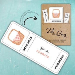 Modello di stampa del voucher per picnic