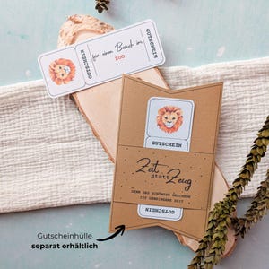 Modelo imprimível de voucher para zoológico