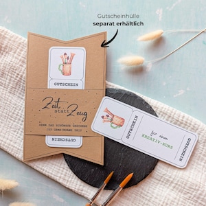 Plantilla de vale de curso creativo para imprimir