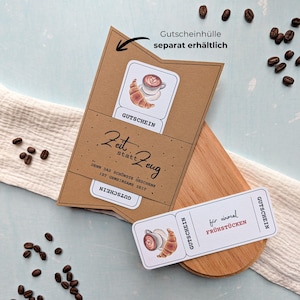 Frühstücken Gutschein Druckvorlage