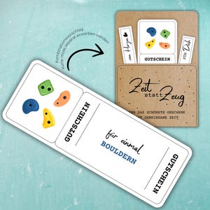Boulderen Voucher Afdruk Sjabloon