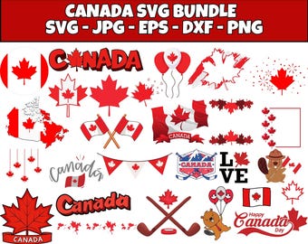 Kanada SVG Bundle: Ahornblatt, kanadischer Stolz (Digitale Dateien)