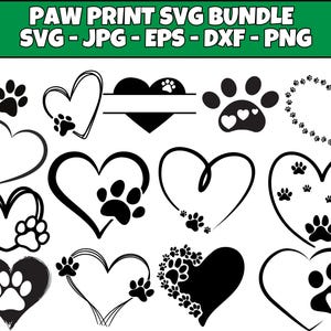 Paw Print Svg, dog Paw SVG, Dog Svg, Paw Svg, Animal Paw Svg, cat Paw Svg, Dog Paw Print Cut File, Paw Print Cut File, Animal Print Svg