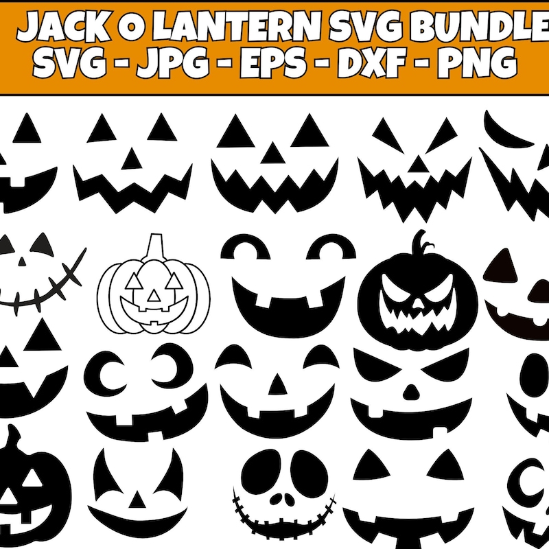 Jack O Lantern Faces - Etsy