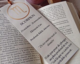 Astrological Bookmark - 12 Astrological Signs to choose from - Handmade