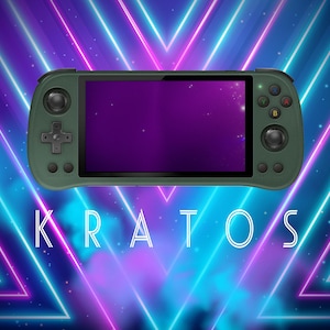 PixelVault Kratos -- Console de jeu rétro 5,5 pouces HD IPS LCD (Rocknix)