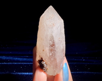 SÄLLSYNT Snöros Lemurisk Kvarts-Vit Drömcoatkvarts, Druzykvarts, Maria Magdalena, Gudomlig Feminin och Kärlek, Hjärtkristallenergi