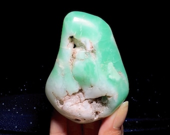 Kazakstan Krysopras Palmsten, Kristall av stillhet och förnyelse, Dammenergi, Inre frid, Jord- och vattenelement